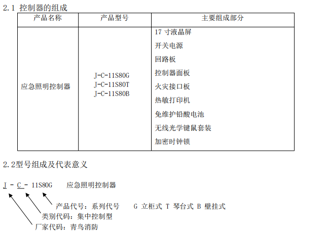 廣東青鳥應(yīng)急照明控制器J-C-11S80G，J-C-11S80T，J-C-11S80B接線安裝技術(shù)